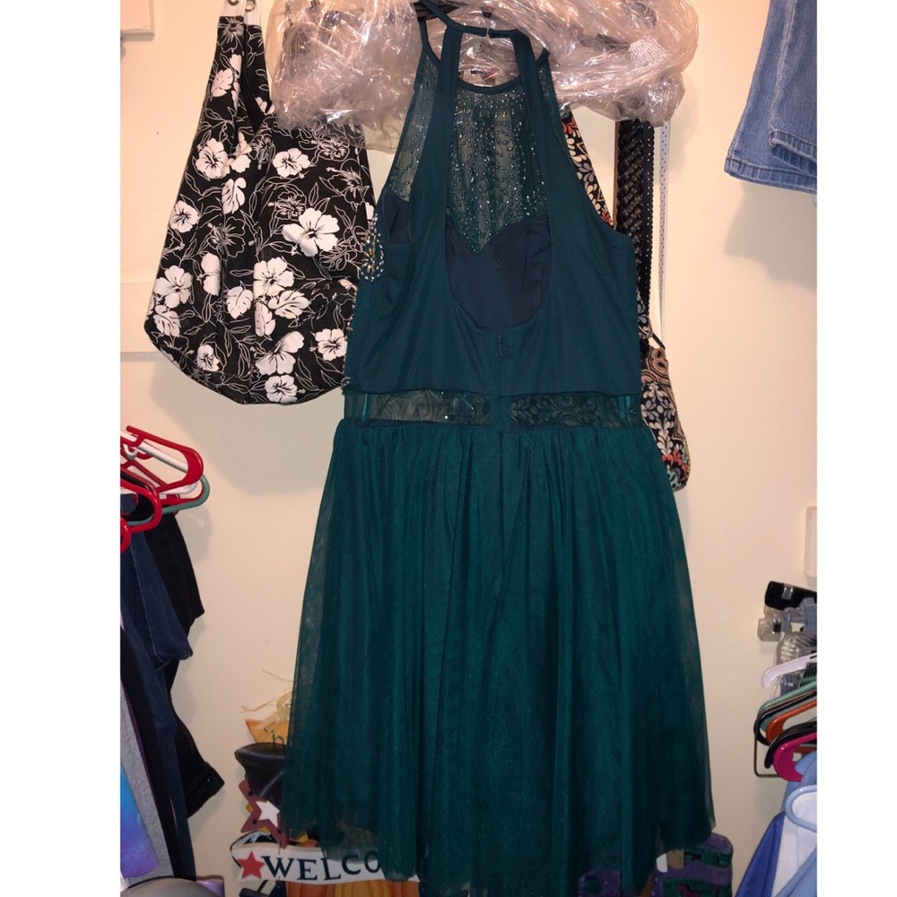 Dark Green Homecoming Dress